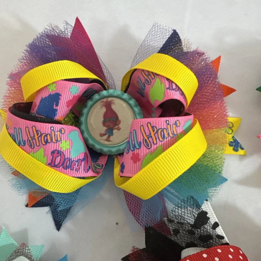 Hair Bows For Girls Handmade Disney Trolls My Little Pony Princess Dr. Seuss‎